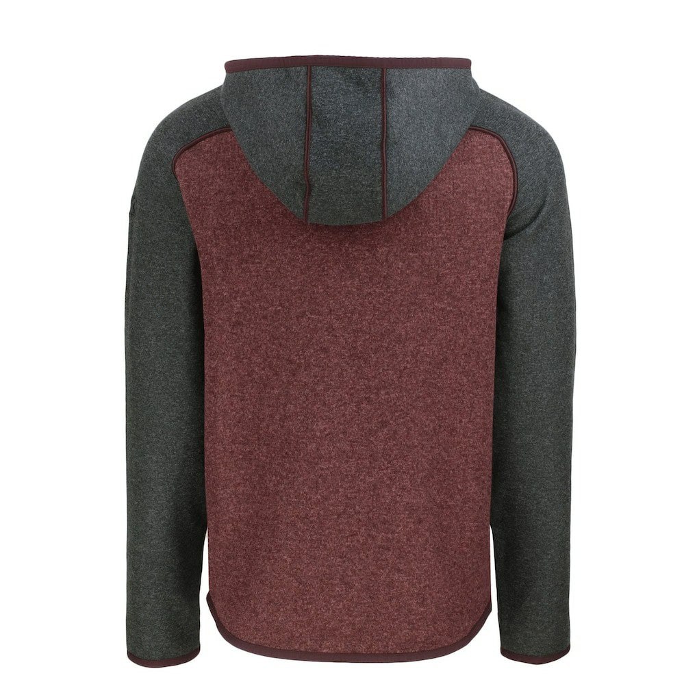 Washington Commanders Cutter & Buck Mainsail Full-Zip Hooded Jacket Heather Burgundy