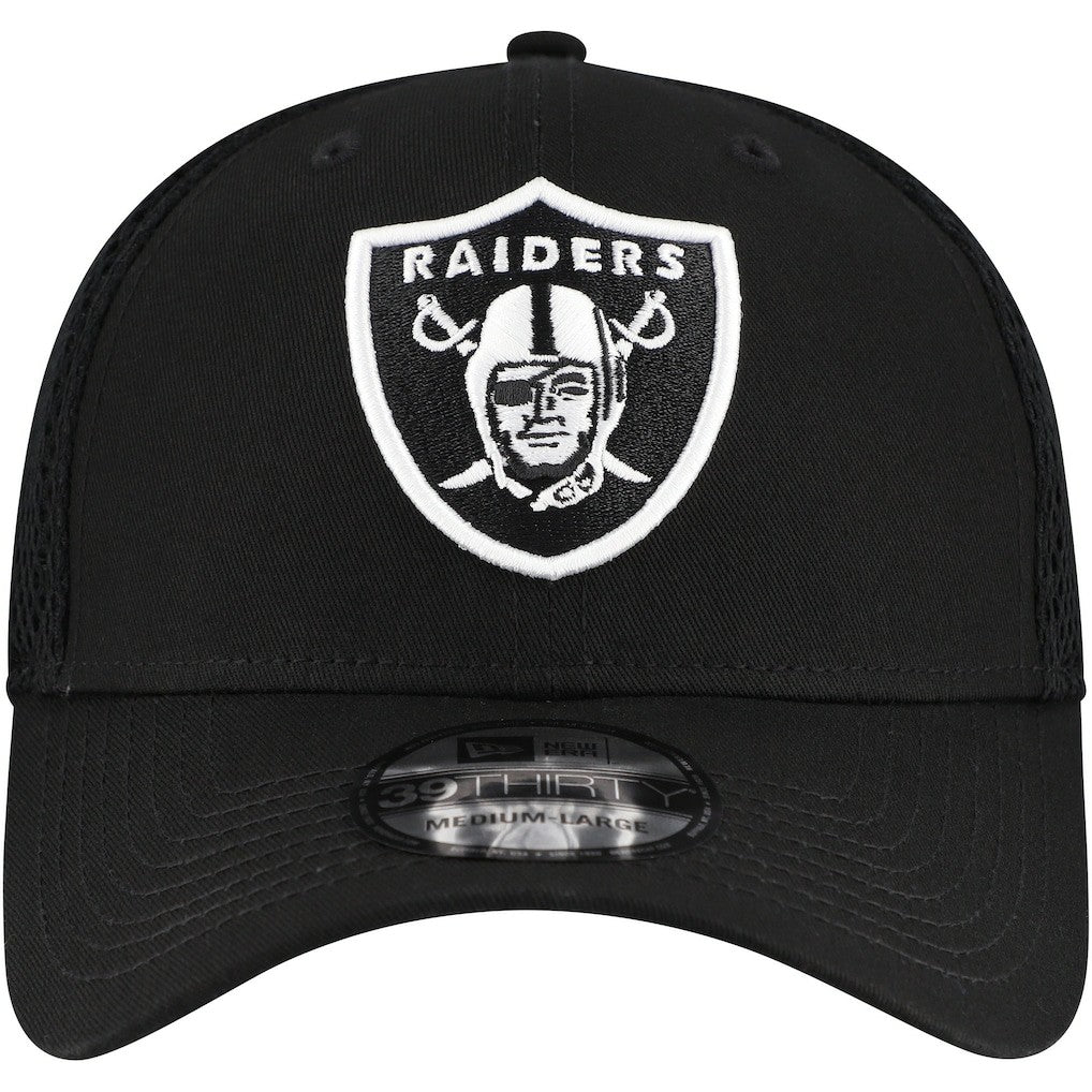 New Era Las Vegas Raiders Black Main Neo 39THIRTY Flex Hat