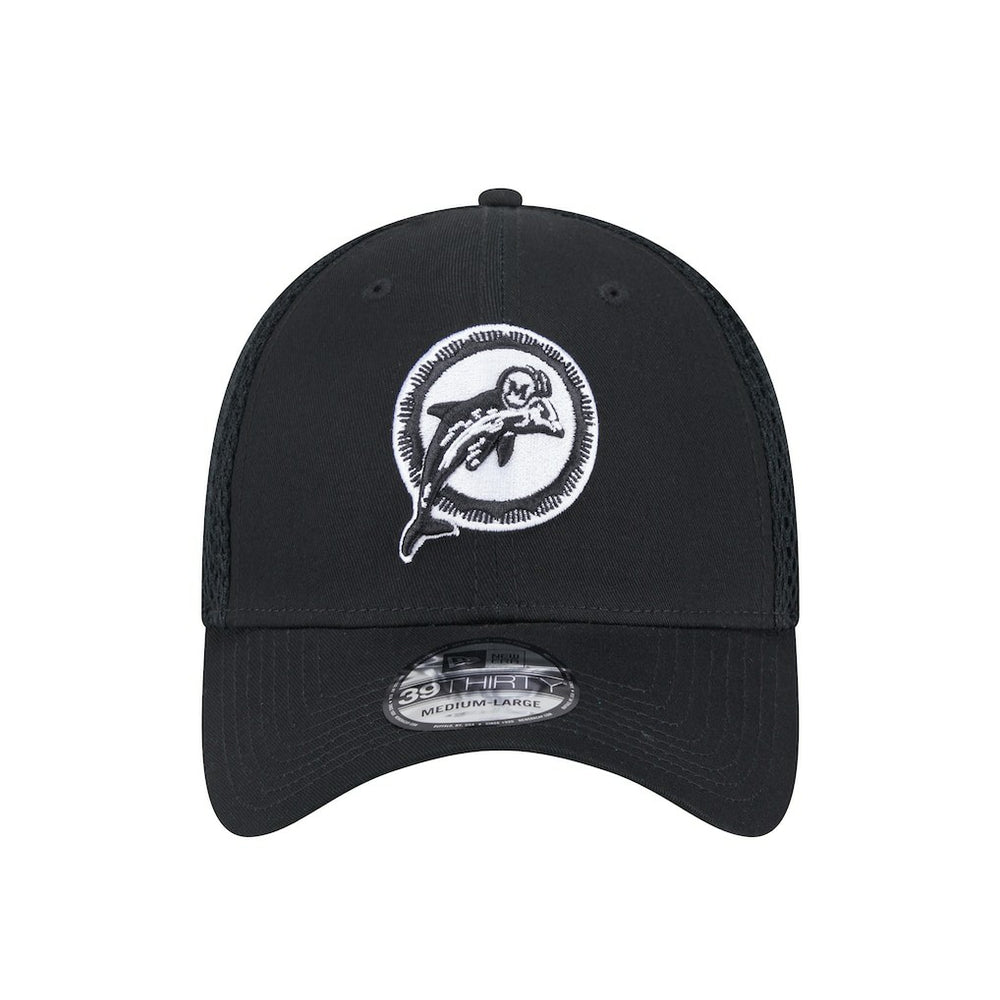 New Era Miami Dolphins Black Main Neo 39THIRTY Flex Hat