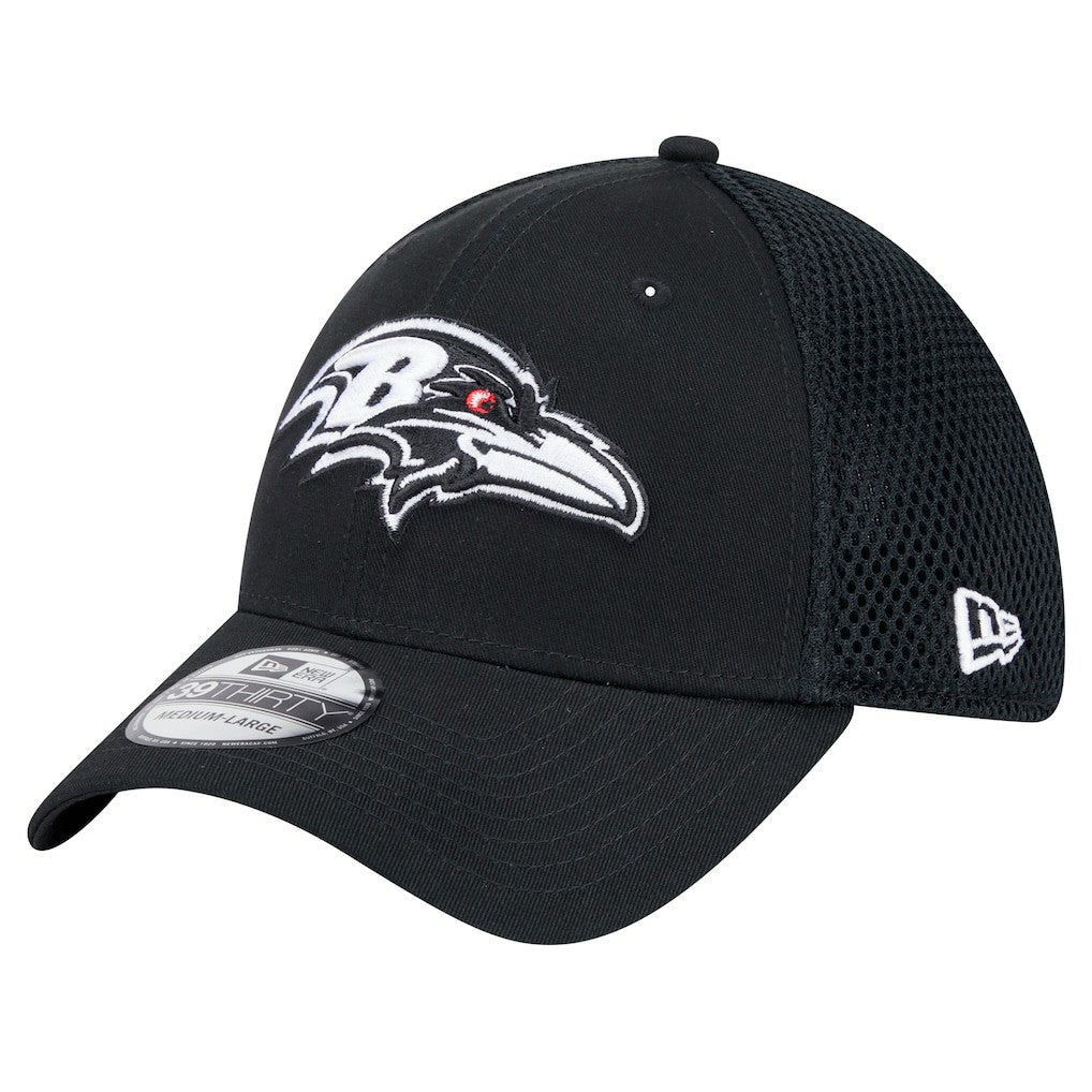 New Era Baltimore Ravens Black Main Neo 39THIRTY Flex Hat