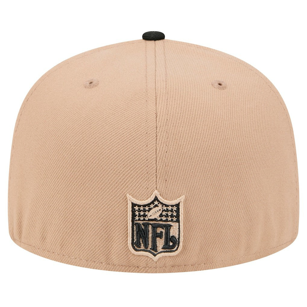 Atlanta Falcons New Era Throwback Logo Main 59FIFTY Fitted Hat Tan