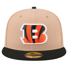 Cincinnati Bengals New Era Logo Main 59FIFTY Fitted Hat Tan