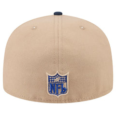 New York Giants New Era Wordmark Logo Main 59FIFTY Fitted Hat Tan