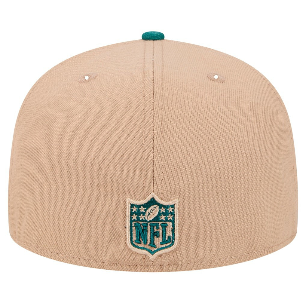 Philadelphia Eagles New Era Logo Main 59FIFTY Fitted Hat Tan