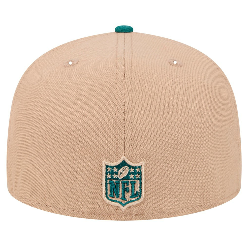 Philadelphia Eagles New Era Logo Main 59FIFTY Fitted Hat Tan
