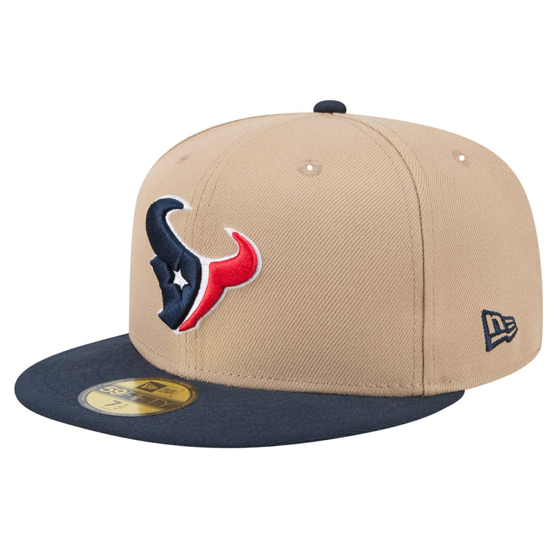 Houston Texans New Era Logo Main 59FIFTY Fitted Hat Tan