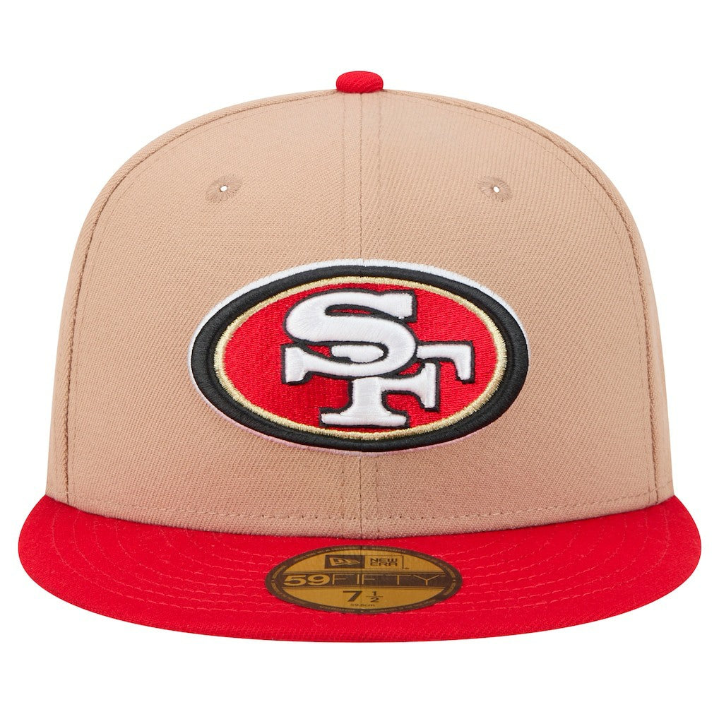 San Francisco 49ers New Era Logo Main 59FIFTY Fitted Hat Tan