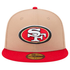 San Francisco 49ers New Era Logo Main 59FIFTY Fitted Hat Tan