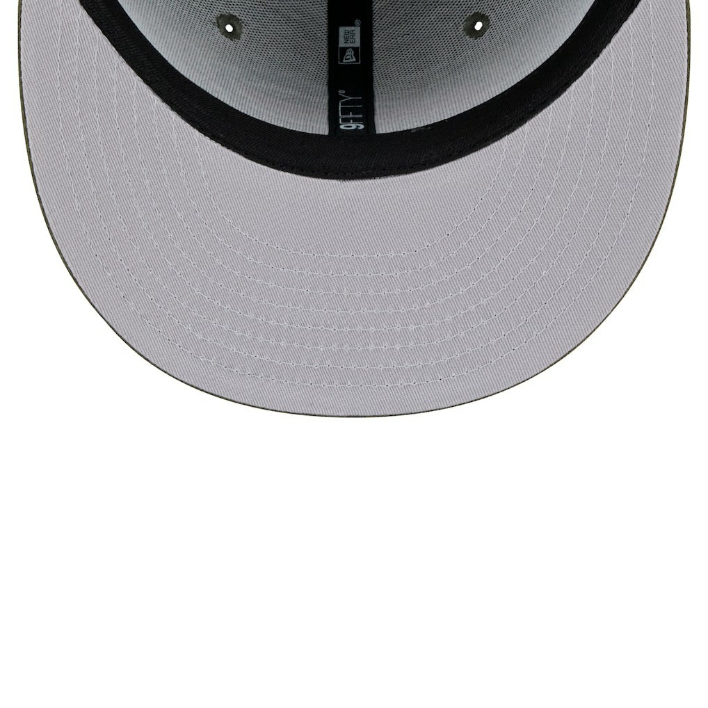 Detroit Lions New Era Main 9FIFTY Snapback Hat Olive