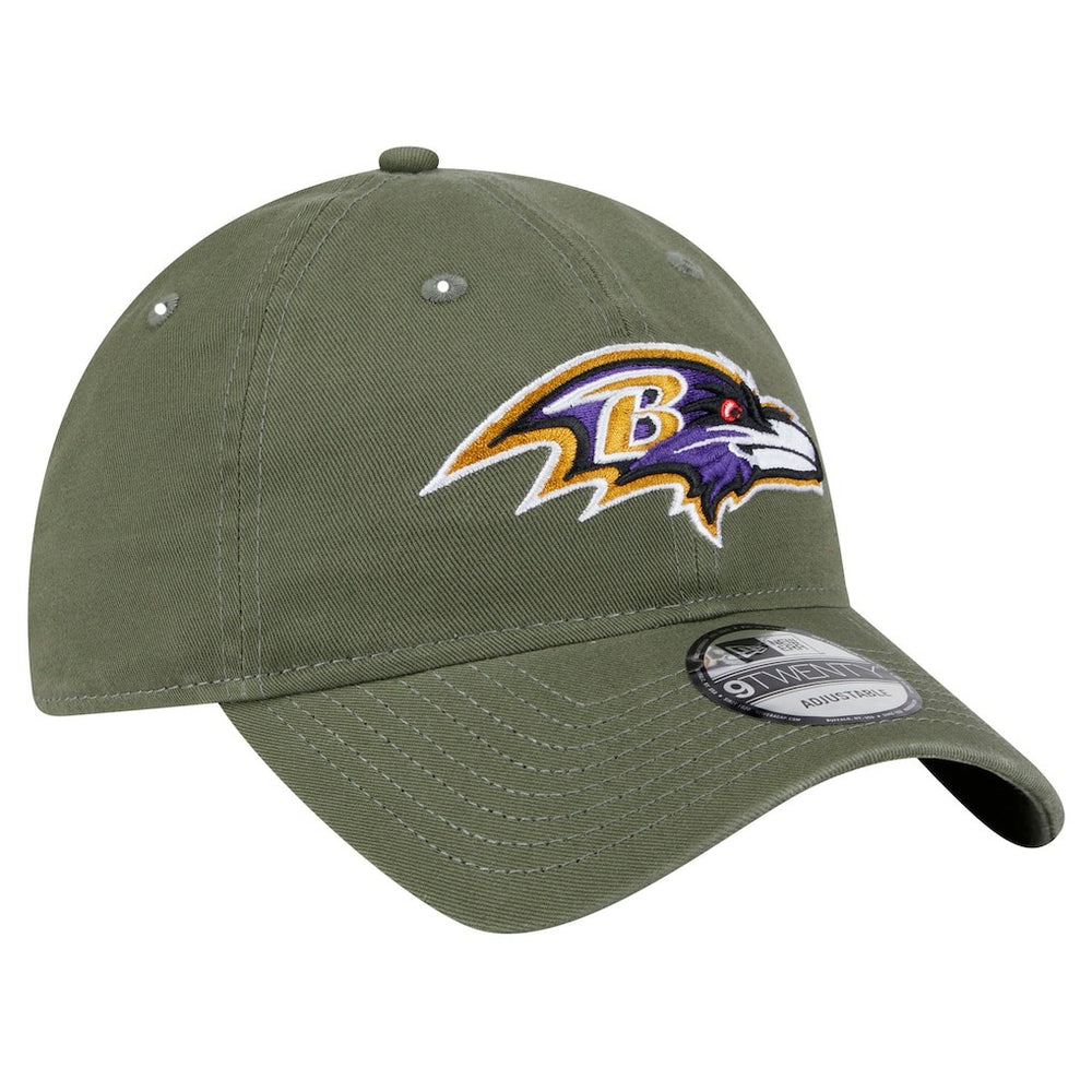 Baltimore Ravens New Era Main 9TWENTY Adjustable Hat Olive