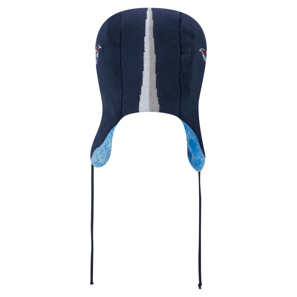 Tennessee Titans New Era Helmet Head Trapper Knit Hat Navy