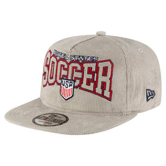 USMNT New Era Corduroy Golfer Adjustable Hat Gray - New Era sale