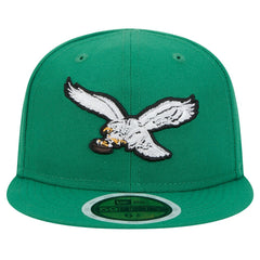 Philadelphia Eagles New Era Youth Main 59FIFTY Fitted Hat Kelly Green