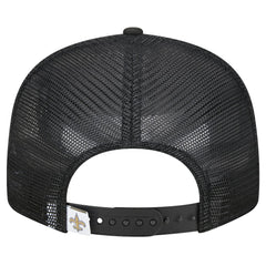 New Orleans Saints New Era Main Trucker 9FIFTY Snapback Hat Black