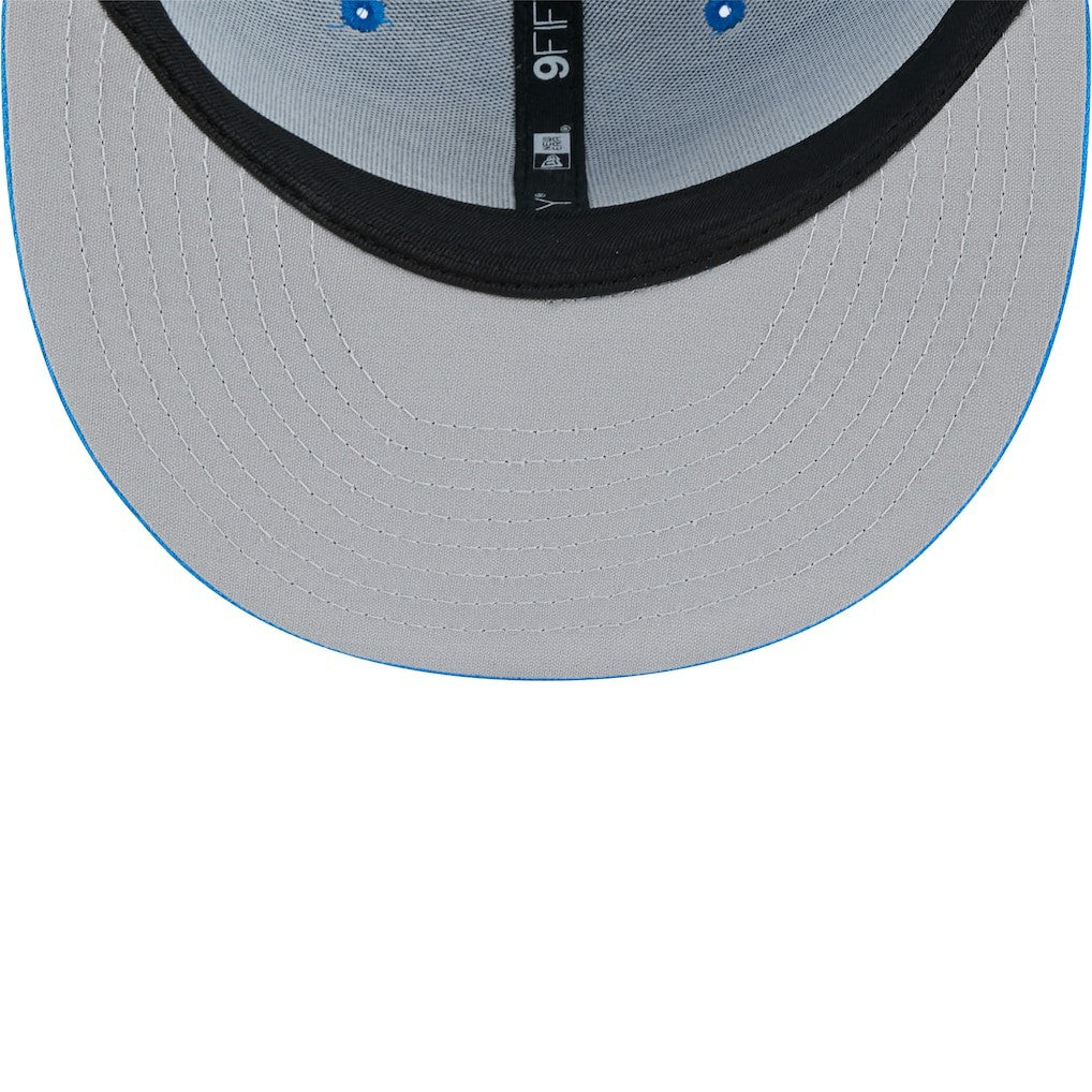 Detroit Lions New Era Main Trucker 9FIFTY Snapback Hat Blue