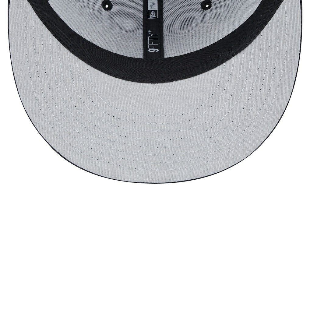 Cincinnati Bengals New Era Throwback Main Trucker 9FIFTY Snapback Hat Black
