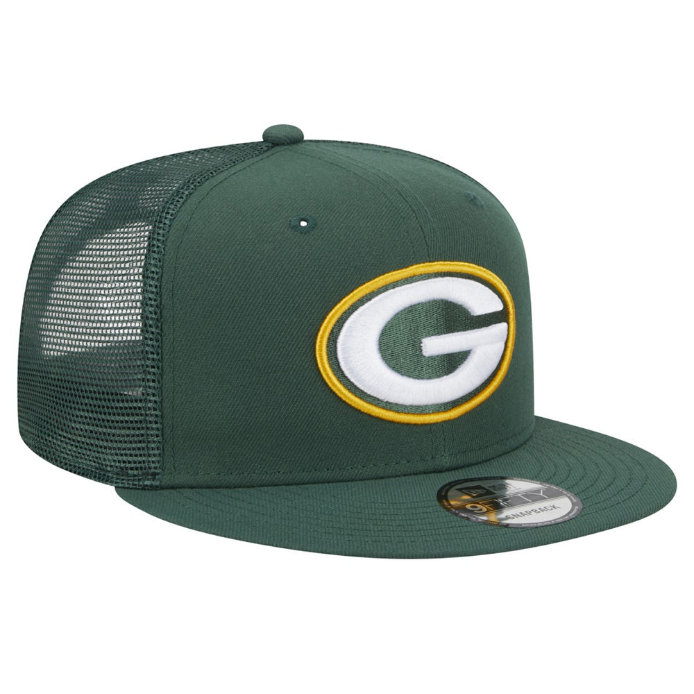 Green Bay Packers New Era Main Trucker 9FIFTY Snapback Hat Green