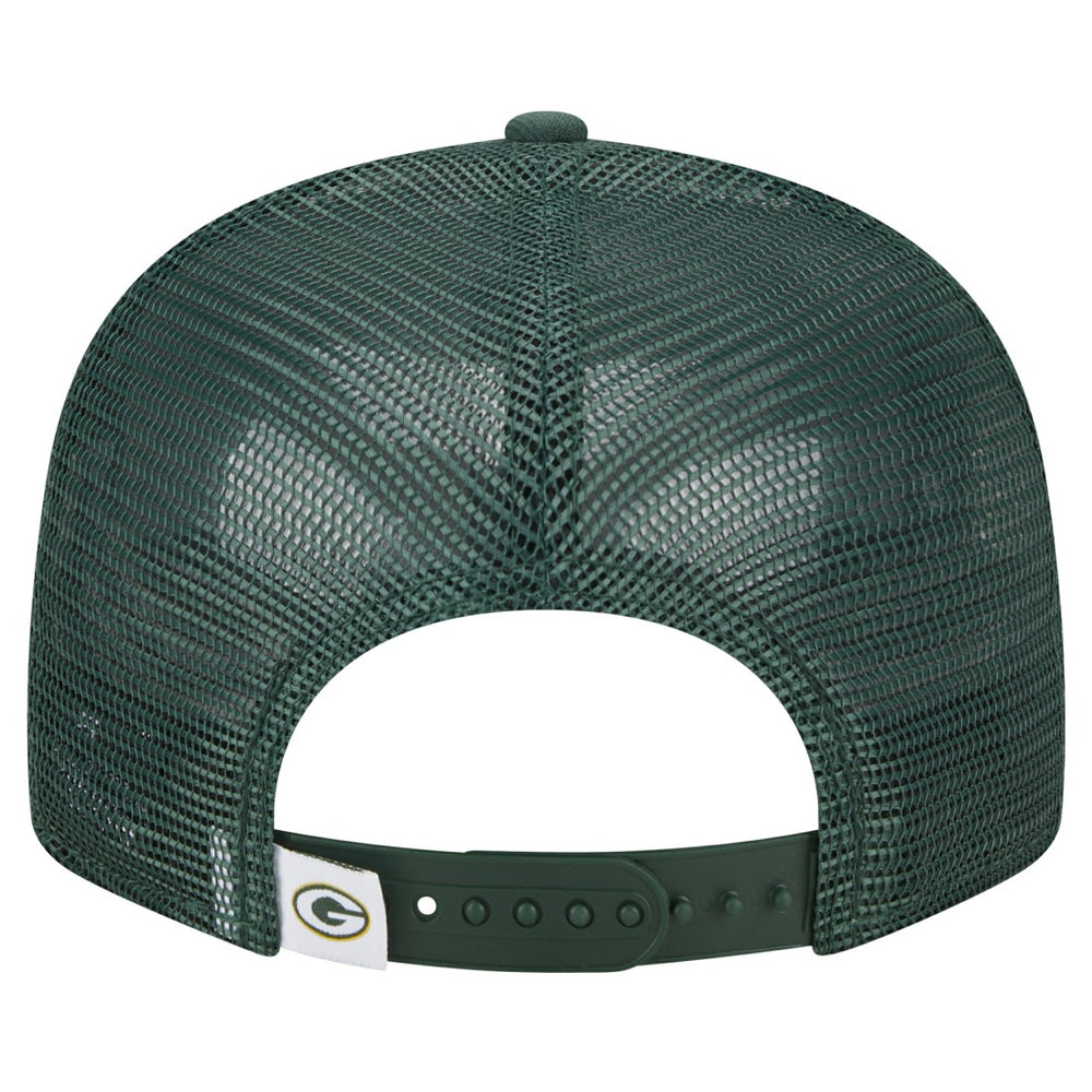 Green Bay Packers New Era Main Trucker 9FIFTY Snapback Hat Green