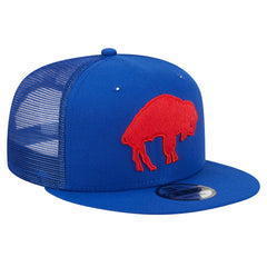 Buffalo Bills New Era Throwback Main Trucker 9FIFTY Snapback Hat Royal