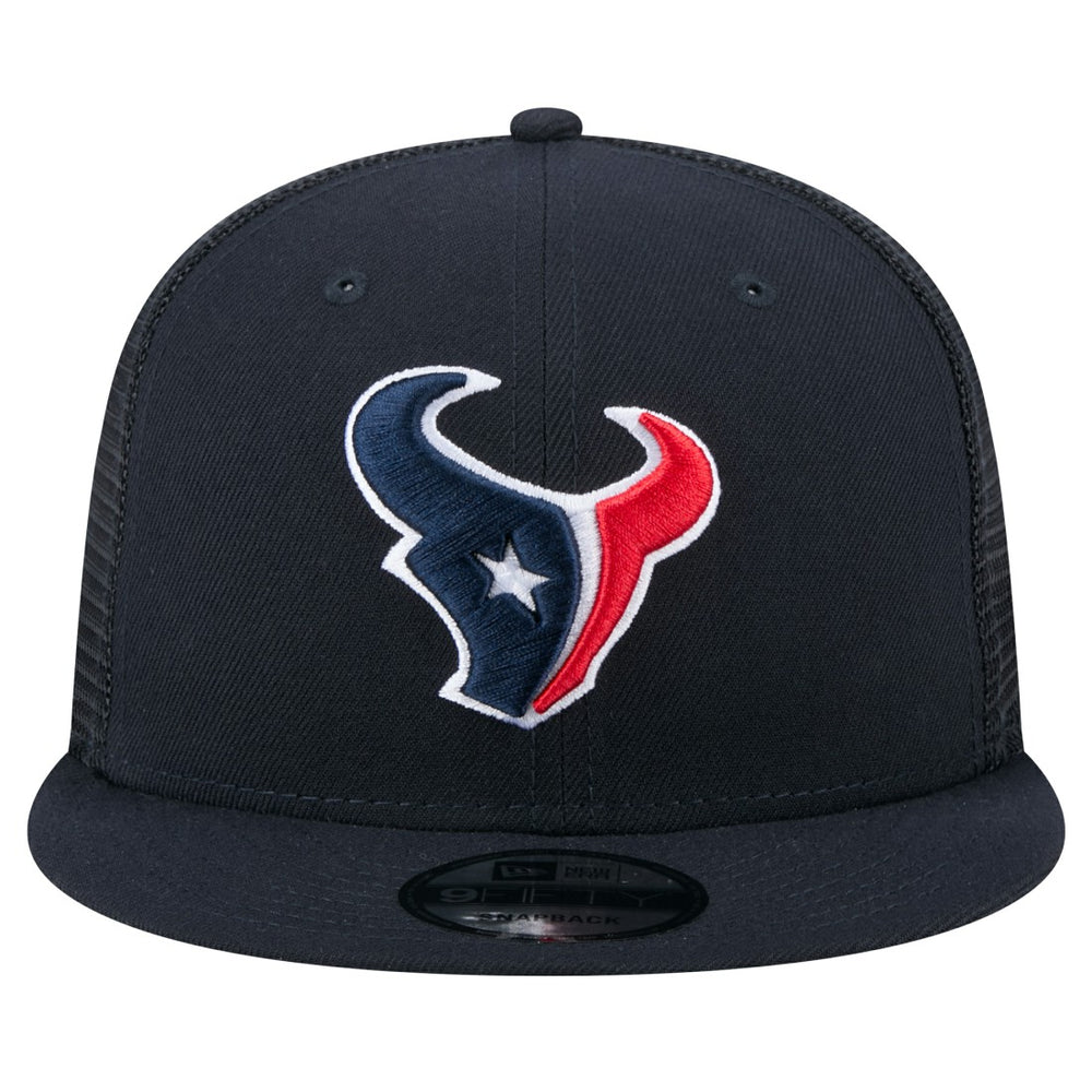 Houston Texans New Era Main Trucker 9FIFTY Snapback Hat Navy