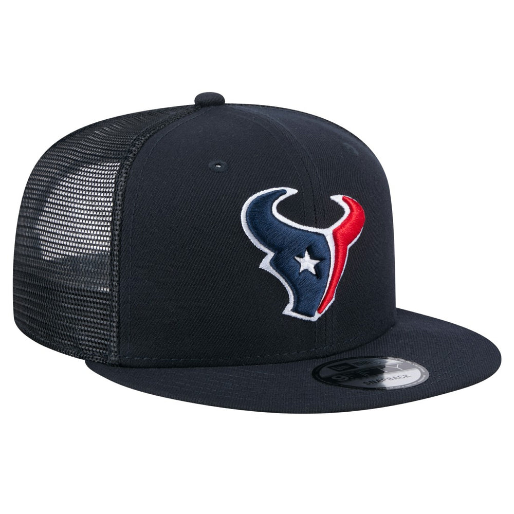 Houston Texans New Era Main Trucker 9FIFTY Snapback Hat Navy