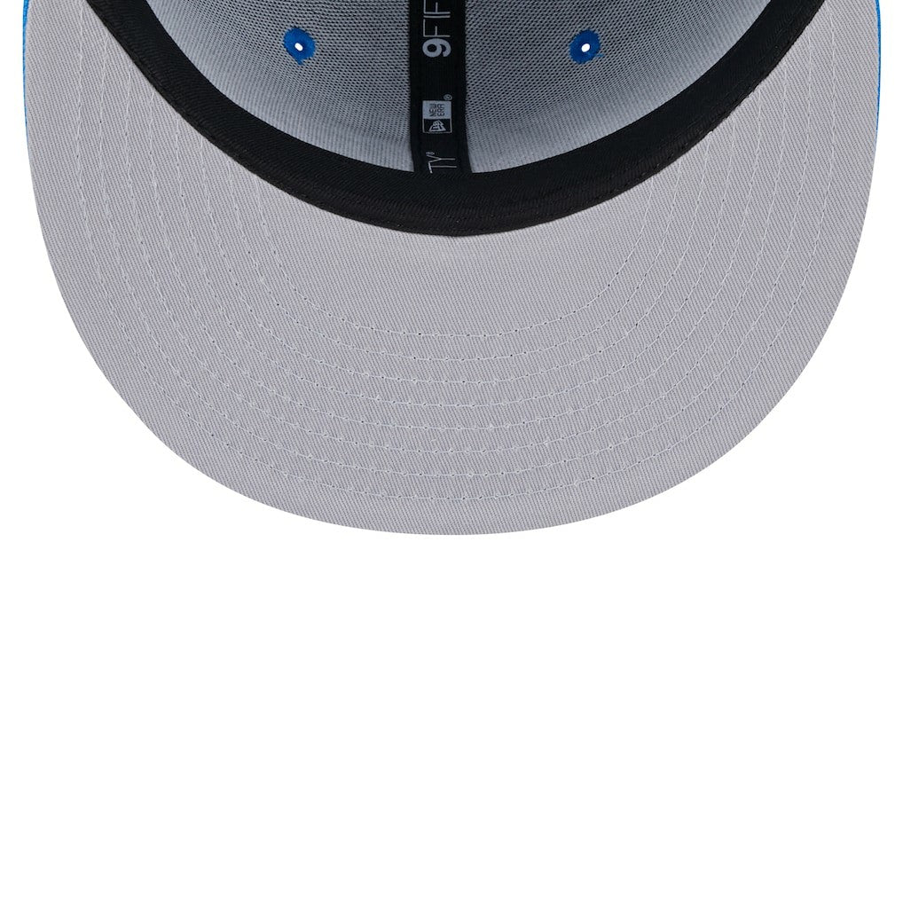 Detroit Lions New Era Main Script 9FIFTY Snapback Hat Blue