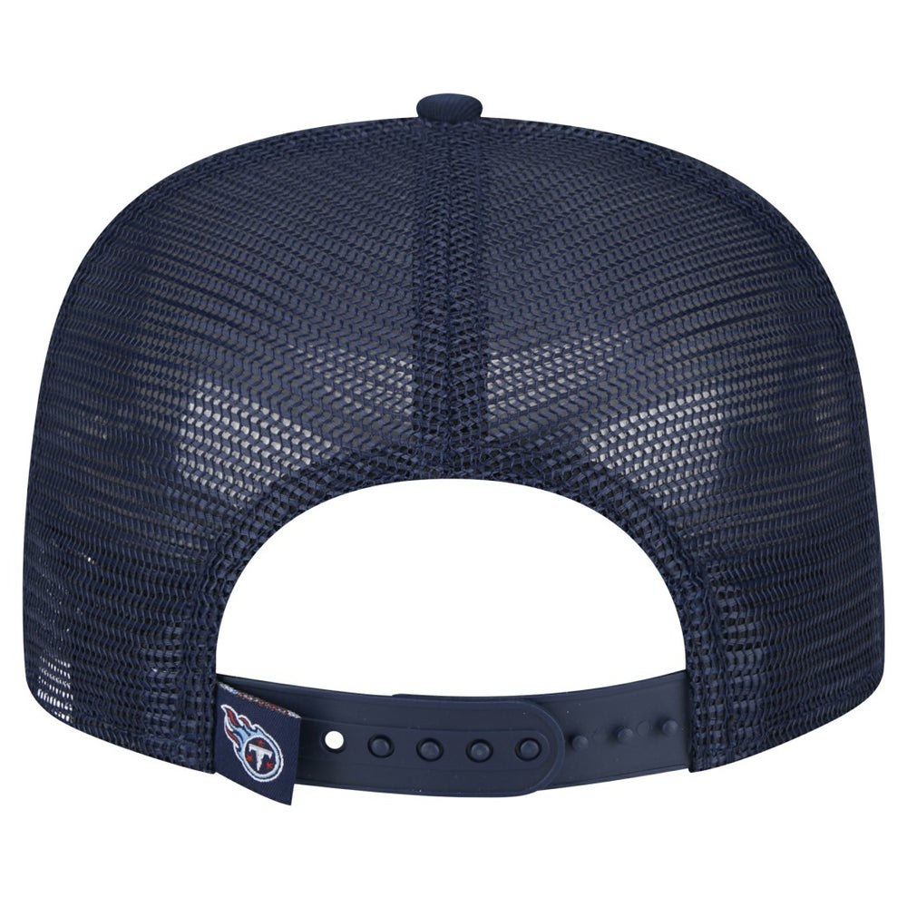 Tennessee Titans New Era Youth Distressed 9FIFTY A-Frame Snapback Hat White/Navy