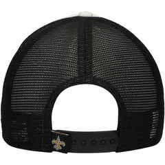 New Orleans Saints New Era Youth Sport Night Color Block 9FORTY A-Frame Trucker Adjustable Hat Black