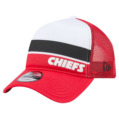 Kansas City Chiefs New Era Youth Sport Night Color Block 9FORTY A-Frame Trucker Adjustable Hat Red