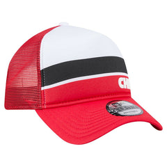 Kansas City Chiefs New Era Youth Sport Night Color Block 9FORTY A-Frame Trucker Adjustable Hat Red