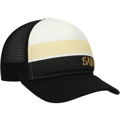 New Orleans Saints New Era Preschool Sport Night Color Block 9FORTY A-Frame Trucker Adjustable Hat Black