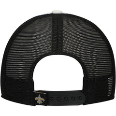 New Orleans Saints New Era Preschool Sport Night Color Block 9FORTY A-Frame Trucker Adjustable Hat Black