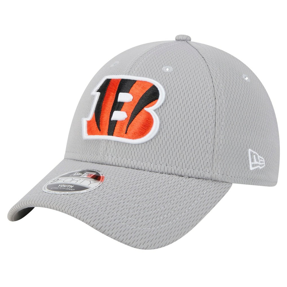 Cincinnati Bengals New Era Youth Main 9FORTY Adjustable Hat Gray
