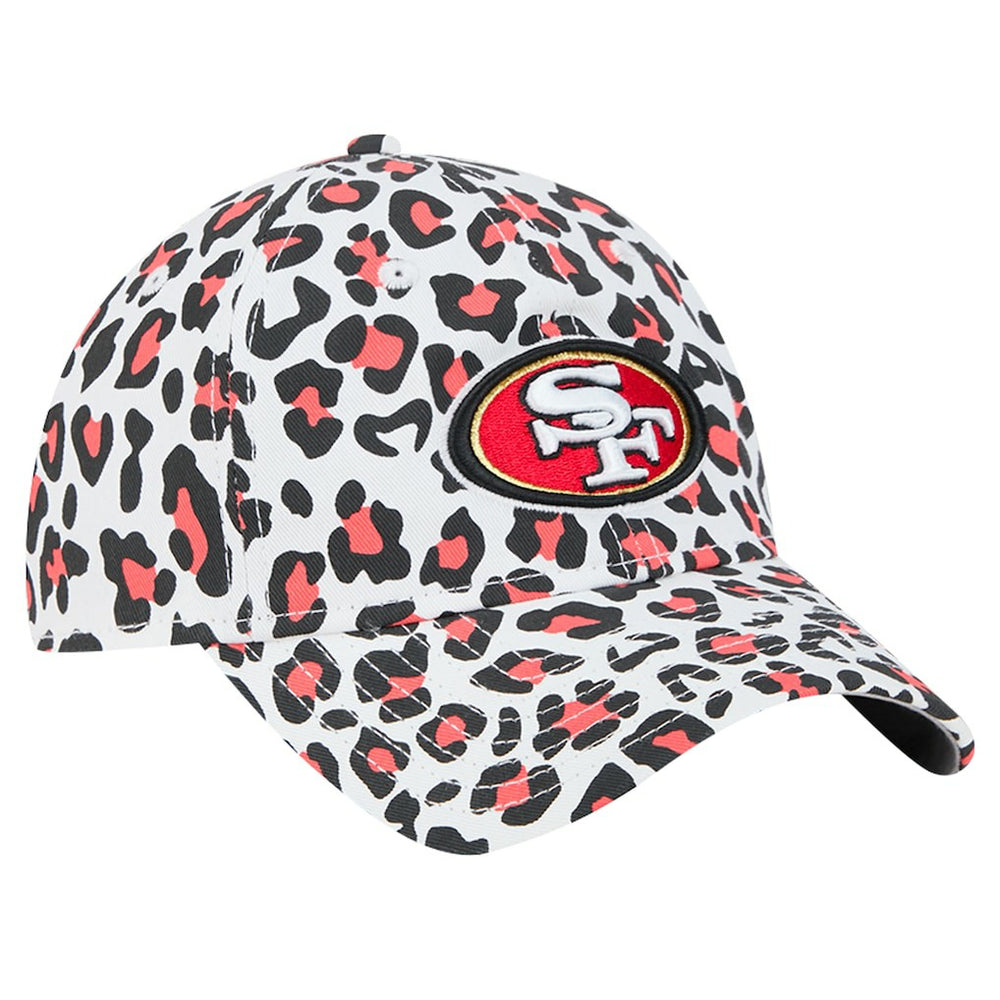San Francisco 49ers New Era Preschool Active Leopard 9TWENTY Adjustable Hat White