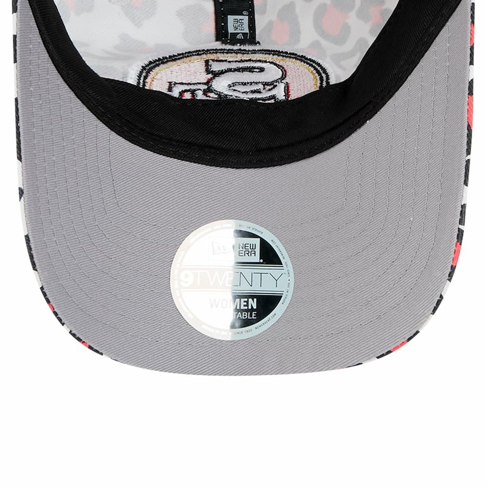 San Francisco 49ers New Era Preschool Active Leopard 9TWENTY Adjustable Hat White