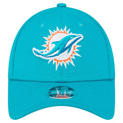 Miami Dolphins New Era Preschool Main 9FORTY Adjustable Hat Aqua
