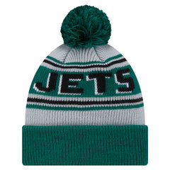 New York Jets New Era Youth Main Cuffed Knit Hat with Pom Green