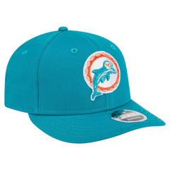 Miami Dolphins New Era Main Low Profile 9FIFTY Snapback Hat Aqua