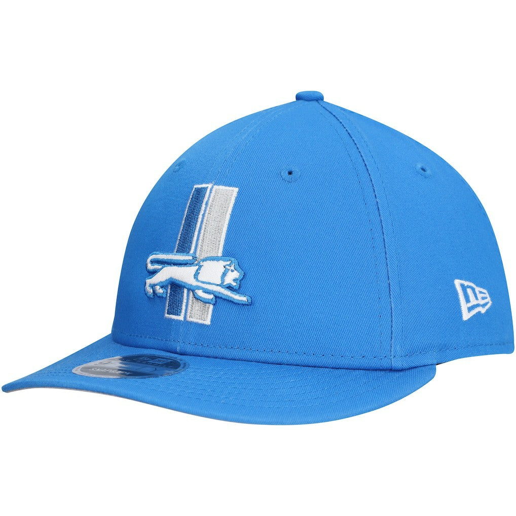 Detroit Lions New Era Main Low Profile 9FIFTY Snapback Hat Blue