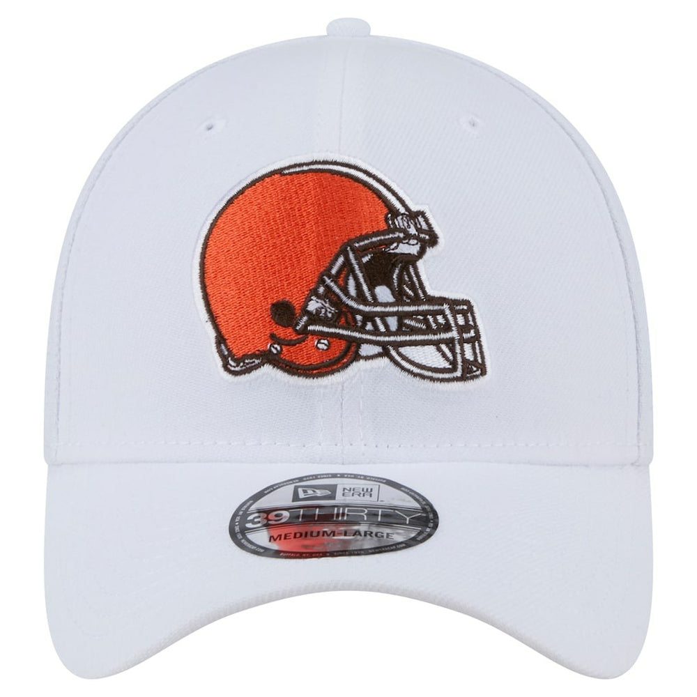 Cleveland Browns New Era Main 39THIRTY Flex Hat White