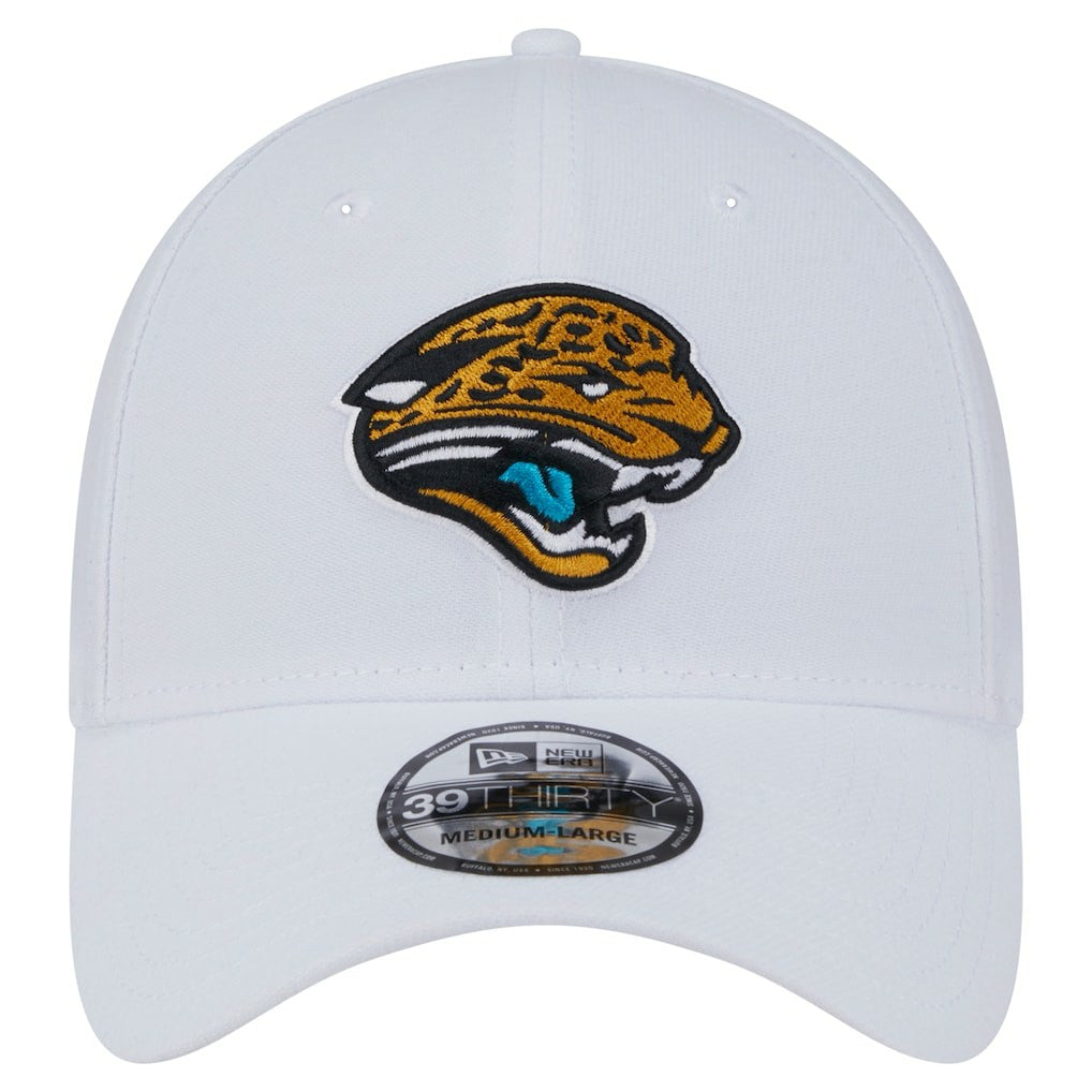 Jacksonville Jaguars New Era Throwback 39THIRTY Flex Hat White