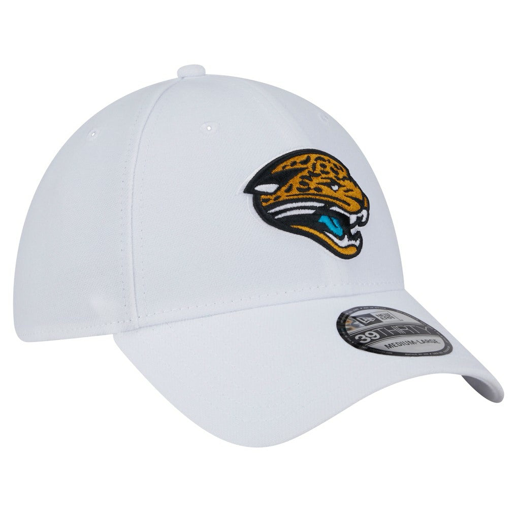 Jacksonville Jaguars New Era Throwback 39THIRTY Flex Hat White