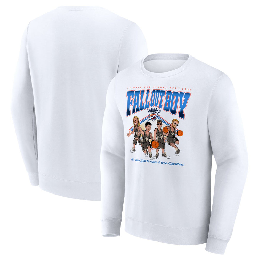 Fall Out Boy x Oklahoma City Thunder So Much For (2our) Dust Fleece Pullover Sweatshirt White | Fanatics online