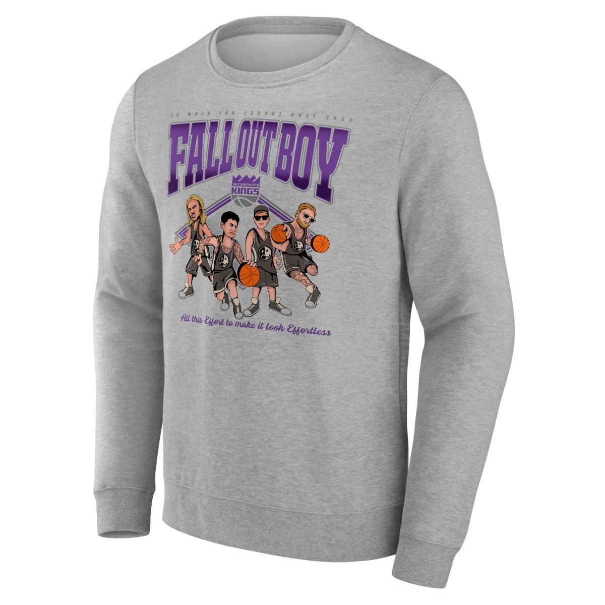 Fall Out Boy x Sacramento Kings So Much For (2our) Dust Fleece Pullover Sweatshirt Gray | Fanatics outlet