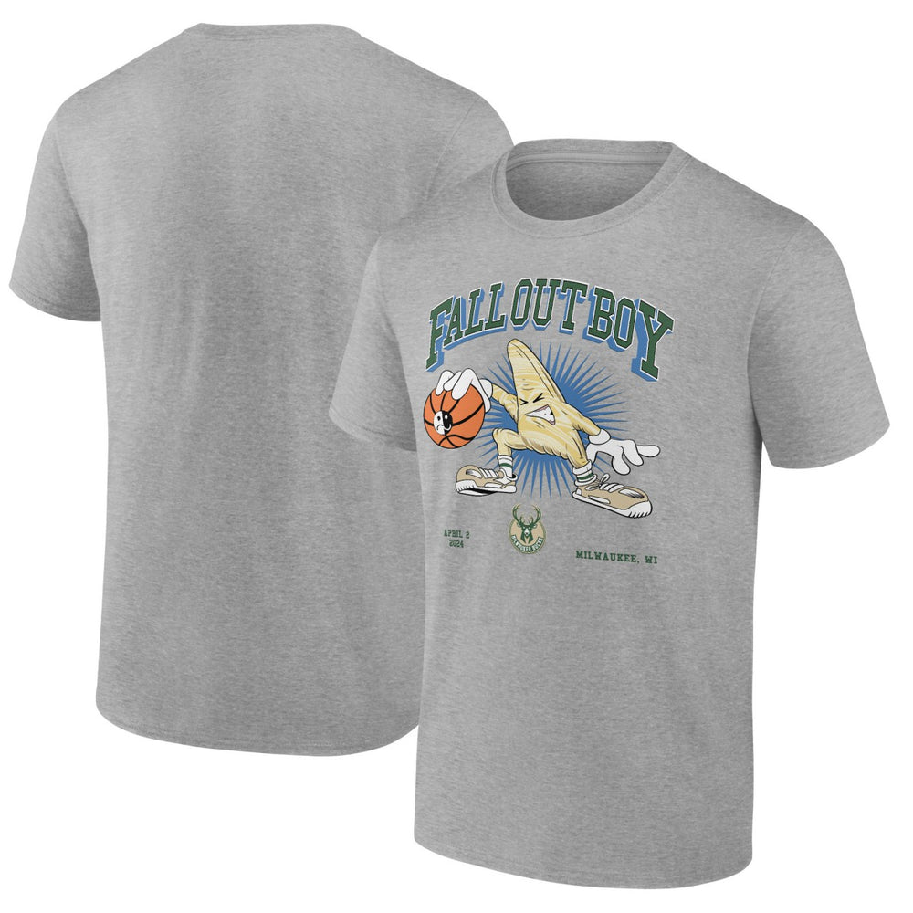 Fall Out Boy x Milwaukee Bucks So Much For (2our) Dust T-Shirt Gray | Fanatics online