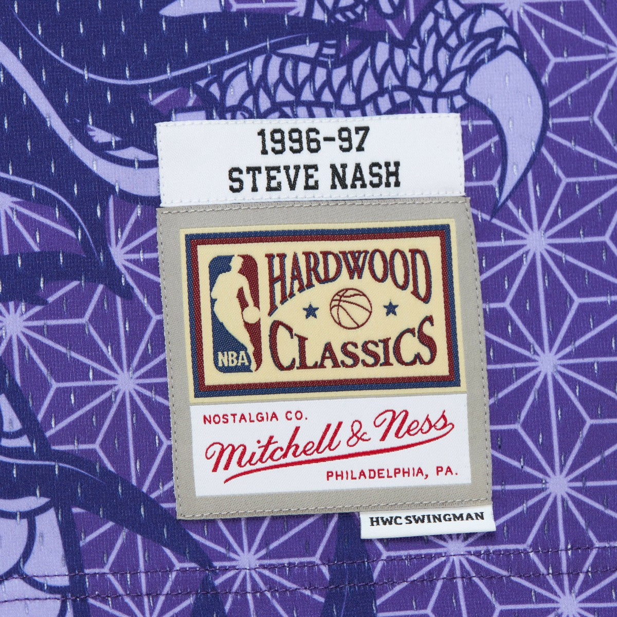 Steve Nash Phoenix Suns 1996/97 Hardwood Classics Asian Heritage 6.0 Swingman Throwback Player Jersey Purple | Mitchell & Ness