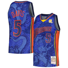 Baron Davis Golden State Warriors 2006/07 Hardwood Classics Asian Heritage 6.0 Swingman Throwback Player Jersey for sale Royal | Mitchell & Ness online