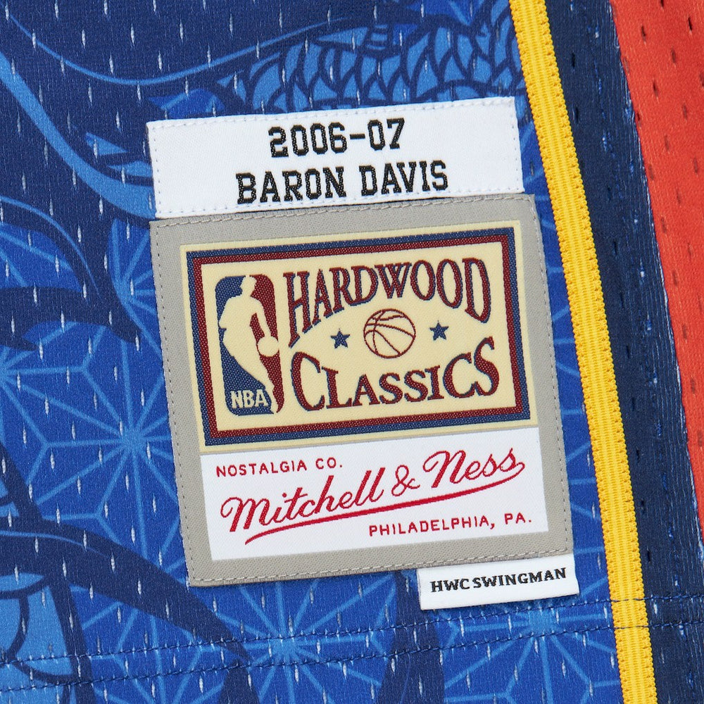 Baron Davis Golden State Warriors 2006/07 Hardwood Classics Asian Heritage 6.0 Swingman Throwback Player Jersey for sale Royal | Mitchell & Ness online