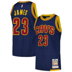 LeBron James Cleveland Cavaliers 2015/16 Hardwood Classics Authentic Jersey for sale Navy | Mitchell & Ness Lifestyle