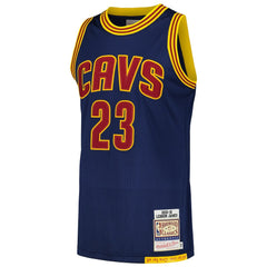 LeBron James Cleveland Cavaliers 2015/16 Hardwood Classics Authentic Jersey for sale Navy | Mitchell & Ness Lifestyle